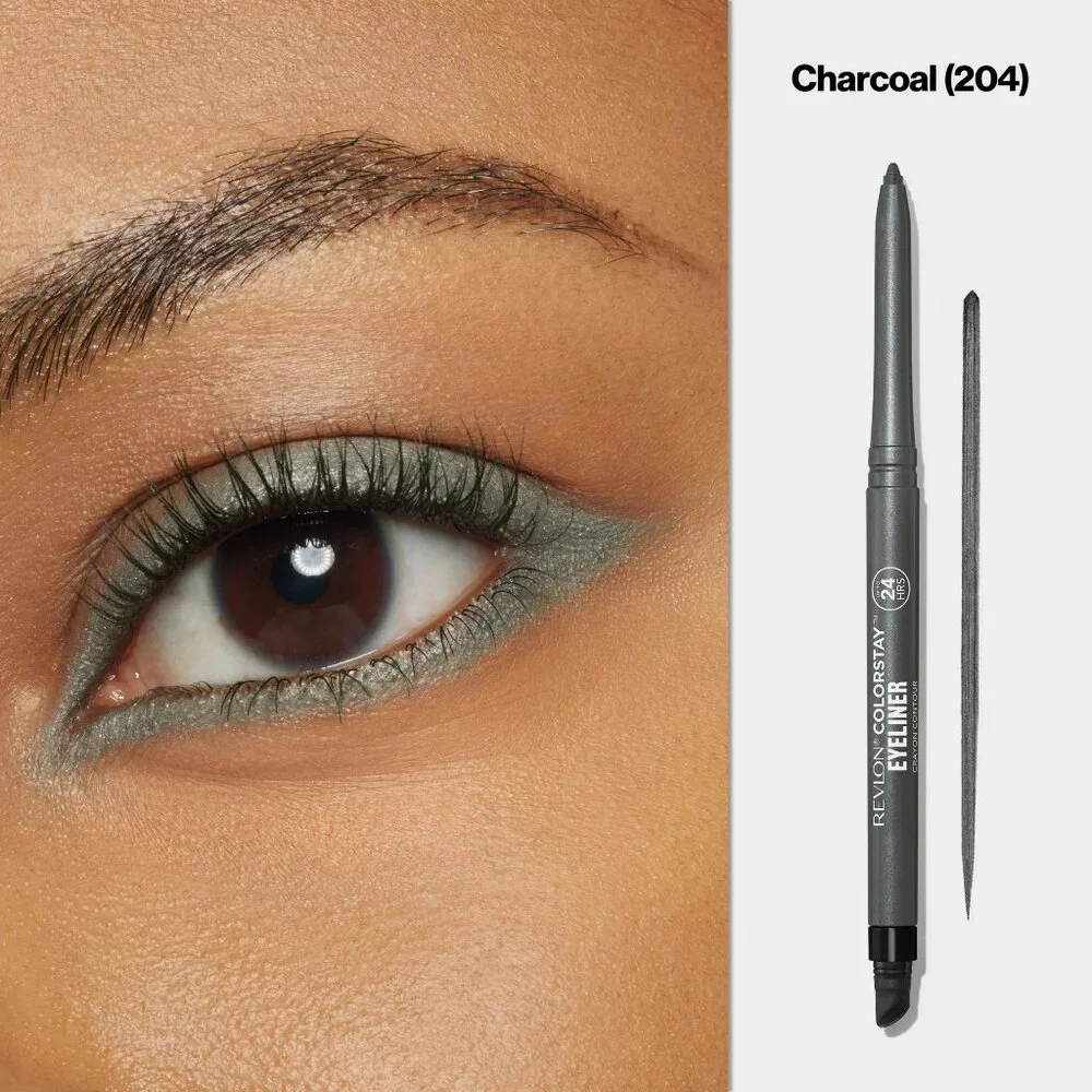 REVLON ColorStay Black Winged Liquid Liner and Charcoal Pencil Eyeliner BUNDLE